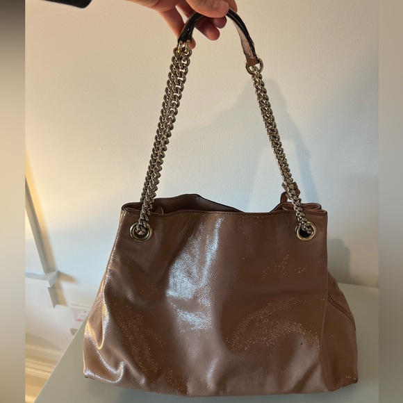 GUCCI PATENT LEATHER PINK/NUDE HANDBAG - Picture 3 of 7